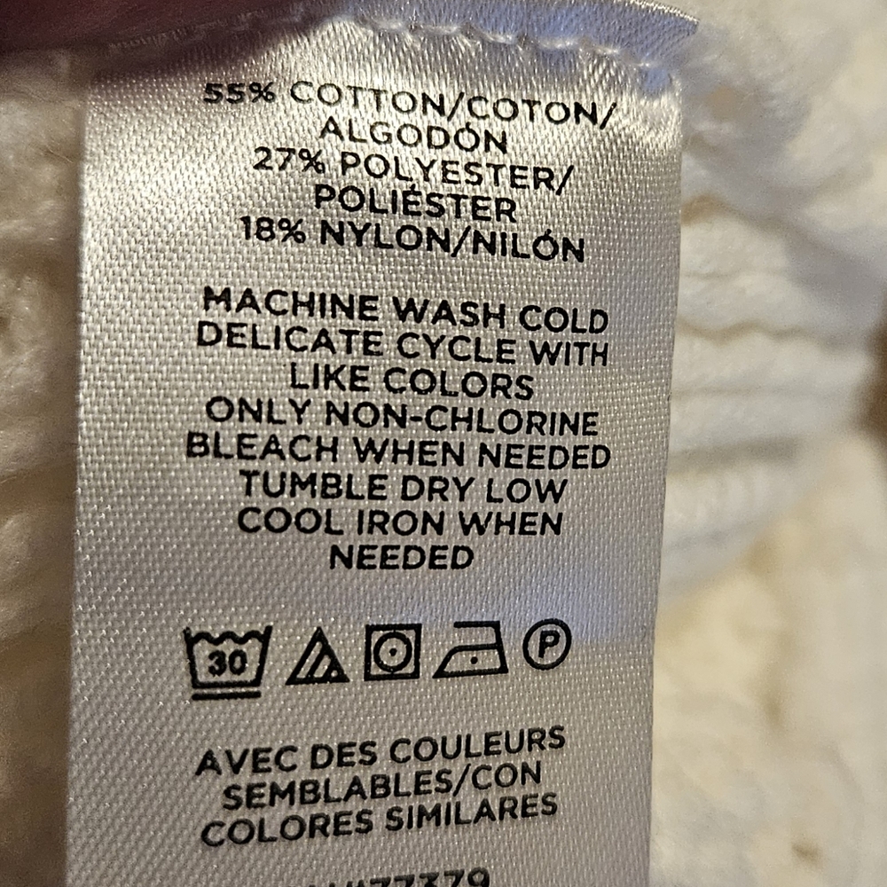 NWT Ann Taylor Women's Small White Cable Knit Sweater Vest - Picture 2 of 7